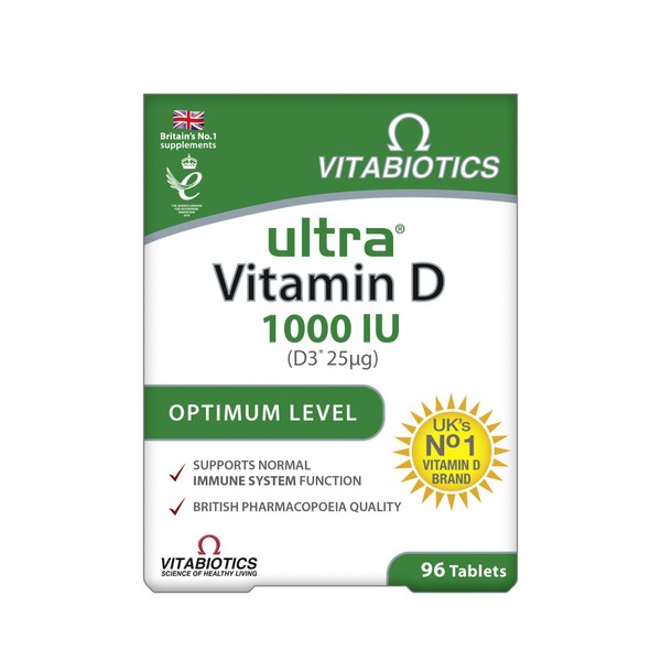 Ultra D3 Vit' D3 (1000iu) 25ug 96's