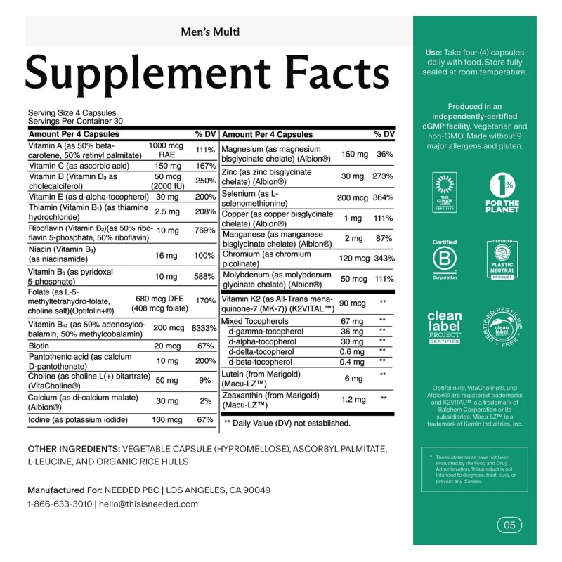 Vitaminally Multivitamínico Líquido Liposomal Para Hombres