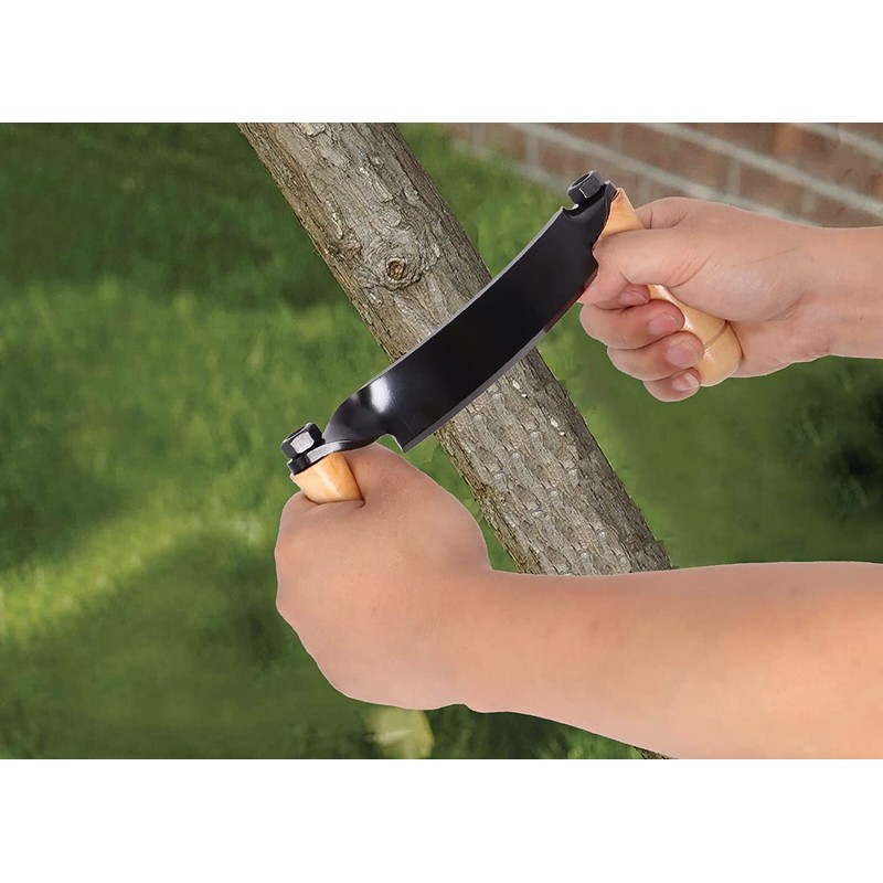 Wadoy Draw Shave Knife - 10 in Curved DrawKnife, Curved