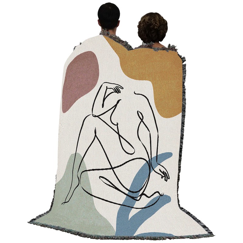 Pure Country Weavers Colorful Nude 2 Blanket by JJ Design
