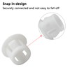 Cjueiom 60pcs 8mm / 5/16" Hole Plugs White Plastic Hole