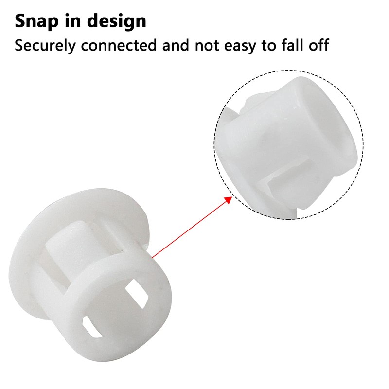 Cjueiom 60pcs 8mm / 5/16" Hole Plugs White Plastic Hole