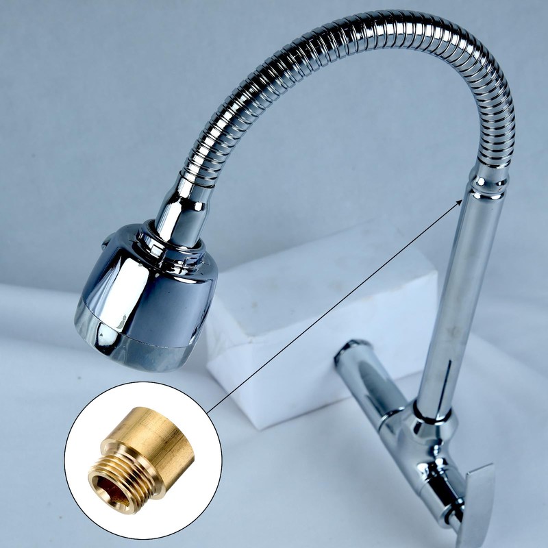 uxcell 2 Pcs Shower Head Extension Arm 20mm Length Brass