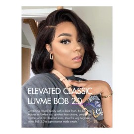 luvme Cabello 10 Blunt Cut Bob Wig Human Hair Pre Cut Cut                                                                                             