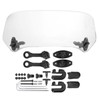 Universal Motorcycle Modified Windscreen Windshield Spoiler Air Deflector Transparent