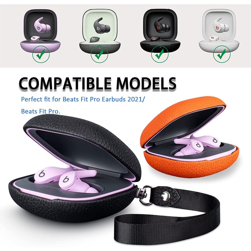 Miimall Compatible with Beats Fit Pro Case, [Anti-Lost Lanyard] Premium