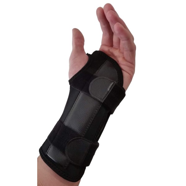 Carpal Tunnel Wrist Brace Night Support - Wrist Splint Arm Stabilizer & Hand Brace for Carpal Tunnel Syndrome Pain Relief with Compression Sleeve for Forearm or Wrist Tendonitis Pain (Left)