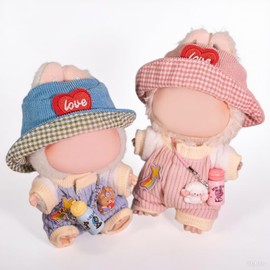 Clothes for Labooboo Doll -3 Set Outfit 17cm Doll Clothes for LBB(Hat, Overalls and Kettle) Premium Stylish Doll Outfit with Accessories（No Doll）