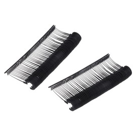 sourcing map 2000 Pcs J Hook Fasteners, 2 Inch Black Tagging Gun Refill Fasteners Standard Tagging Barb Fasteners Plastic for Clothing Hanging Fine Stitch Price Refills Tag Label