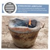 LABRIMP Fire Pit Bottom Grate Round Fireplace Grate for Indoor