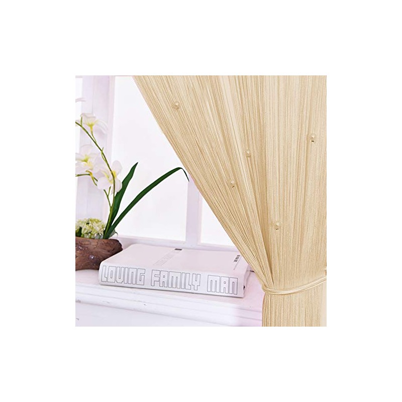 HSYLYM String Curtains Spaghetti Door Beads Light Weight Colourful Dense