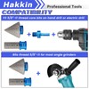 5Pcs Diamond Chamfer Bit Set with 5/8-11 Thread Adapter, 4/5"