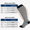 LEVSOX Plus Size Compression Socks Wide Calf Men&Women 20-30 Knee