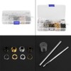 Grommet Kit 5mm x 220pcs/3mm x 420pcs,Grommet Setting Tool Metal