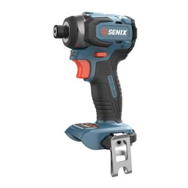 SENIX PDIX2-M2-0 20 Volt Max* X2 1/4-Inch Cordless Impact Driver, 4-Speed Battery Screwdriver with Brushless Motor and LED Light, 130 Foot-Pounds of Max Torque, Tool Only, Battery Not Included