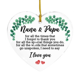 Best Nana and Papa Gifts - Acrylic Ornament Keepsake