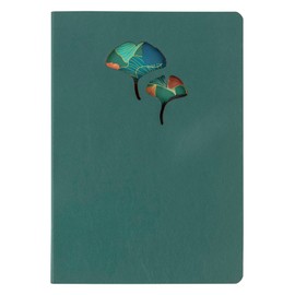 Clairefontaine Ginkgo 115949C Leather Notebook DIN A5 14.8 x 21 cm 72 Sheets Lined 90 g Assorted Colours Pack of 1