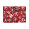 Christmas Placemats Set of 6 Christmas Red Pattern With Snowflakes