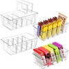Puricon 4 Pack Pantry Organization and Storage Bins for Kitchen