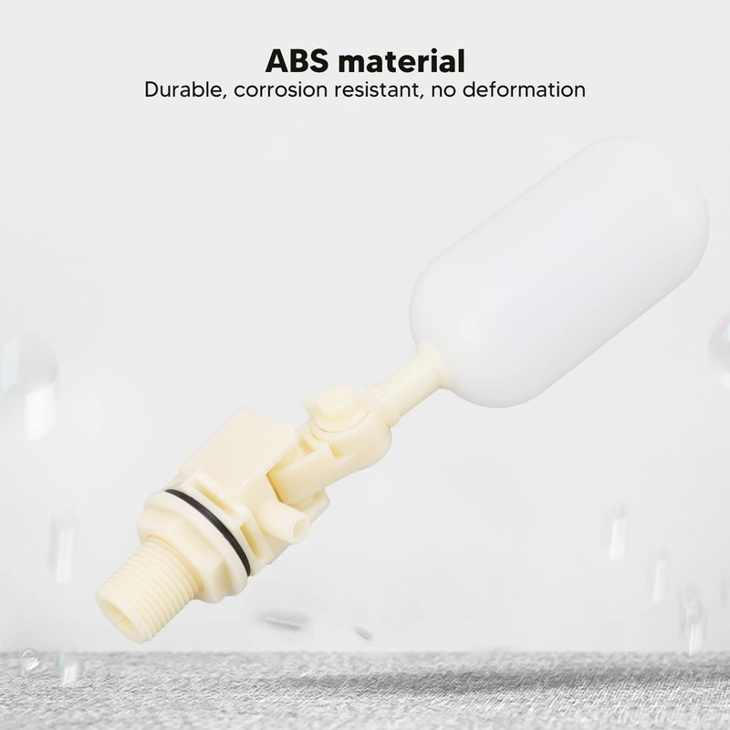 Qcwwy Water Tank Float Ball Valve, Male Thread Water Float