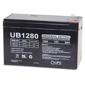 Universal Power Group UPG D5743 - UB1280 - AGM Battery - Sealed Lead Acid - 12 Volt - 8 Ah Capacity - F1 Terminal