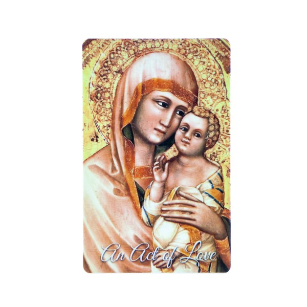 SercelPress: Act of Love: Pocket PrayerFulls: Durable Wallet Prayer Card: