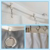ZHEJIA Curtain Hooks Sliding Rings Set of 100 Curtain Rails