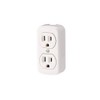 Leviton 15 Amp, 125 Volt, Grounding, Double Surface-Mount, 2 Round
