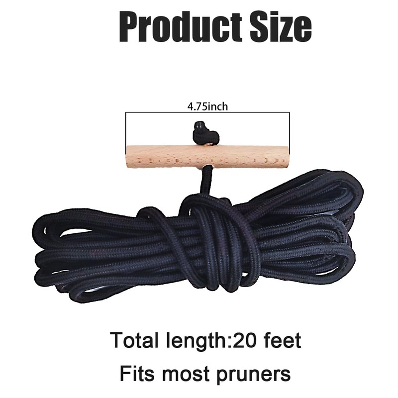 PR-20 Tree Pruner Rope Replacement Kit,Compatible with Jameson Fiscar Big