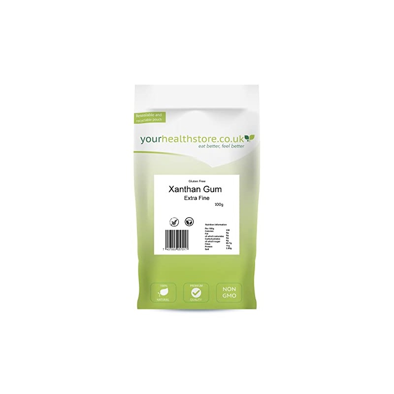 yourhealthstore Gluten Free Xanthan Gum 100g, Non GMO.