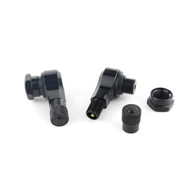 Mantt 90 Degree 11.3mm, Motorcycle CNC Front Rear Tubeless Tire Valve Stems, Fit for VFR800 CBR650/1000 ST1100, R1 R6 FZ6R, S1000RR F800ST, GSXR GSX-S GSR(Black)