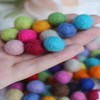DAHI 20 x Colourful Felt Balls Wool Felt Beads Felt