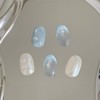 [Handmade Nail Tips] Pearl Sky Dot Nail Tips - Coffin