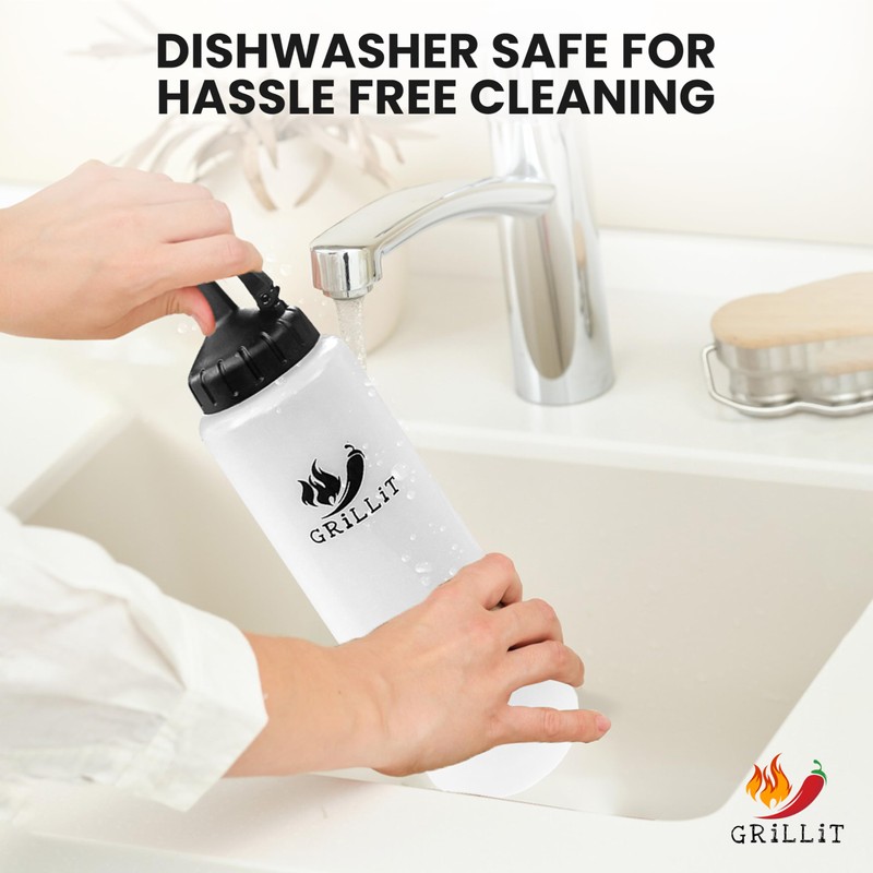 Squeeze Bottle (10 oz) for Sauces- Squirt Bottle for Liquids-