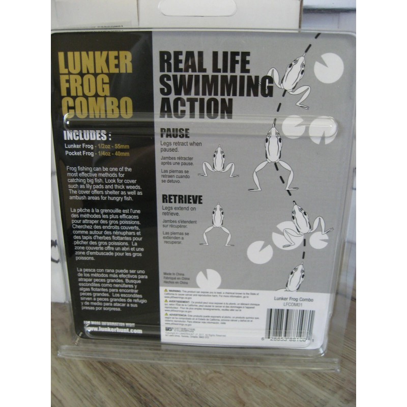 ICast LunkerHunt Lunker Hunt LunkerHunt Lunker & Pocket Frog Combo