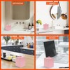 Joitsvia Bathroom Q Tip Holder with lid, Resin ,Square (Matte
