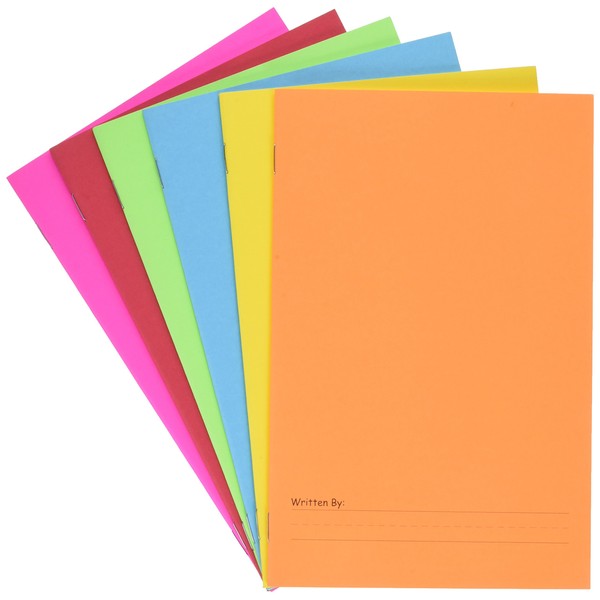 Hygloss Paperback Blank Story Books for Children - Write & Illustrate Stories - Great Activity for Classroom, Home & More - 6 Vibrant Colors - 5.5" x 8.5", Pack of 6