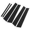 6PCS Door Window B C Pillar Cover Trim Glossy Black
