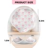 WEIMU 2pcs Ceramic Bow Spoon Rest Pink and Blue Cooking