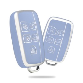 OFFCURVE Car Key Case, Key Cover, Key Cover, Protective Cover, Suitable for Land Rover Defender Discovery Freelander Range Rover Sport Evoque Velar Jaguar XE XF XJ F-Pace F-Type