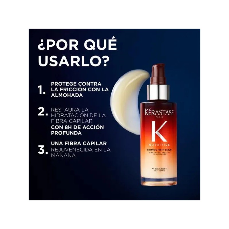 Sérum 8H Nutrición Cabello Seco Kérastase Nutritive 90ml