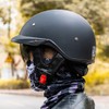 VCOROS Half Helmets Motorcycle VHF04 Open Face Sun Visor Quick