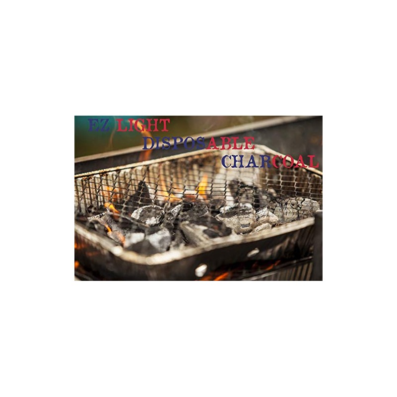 Disposable Grill BBQ: Aluminum Portable Disposable Charcoal Grill, Great For