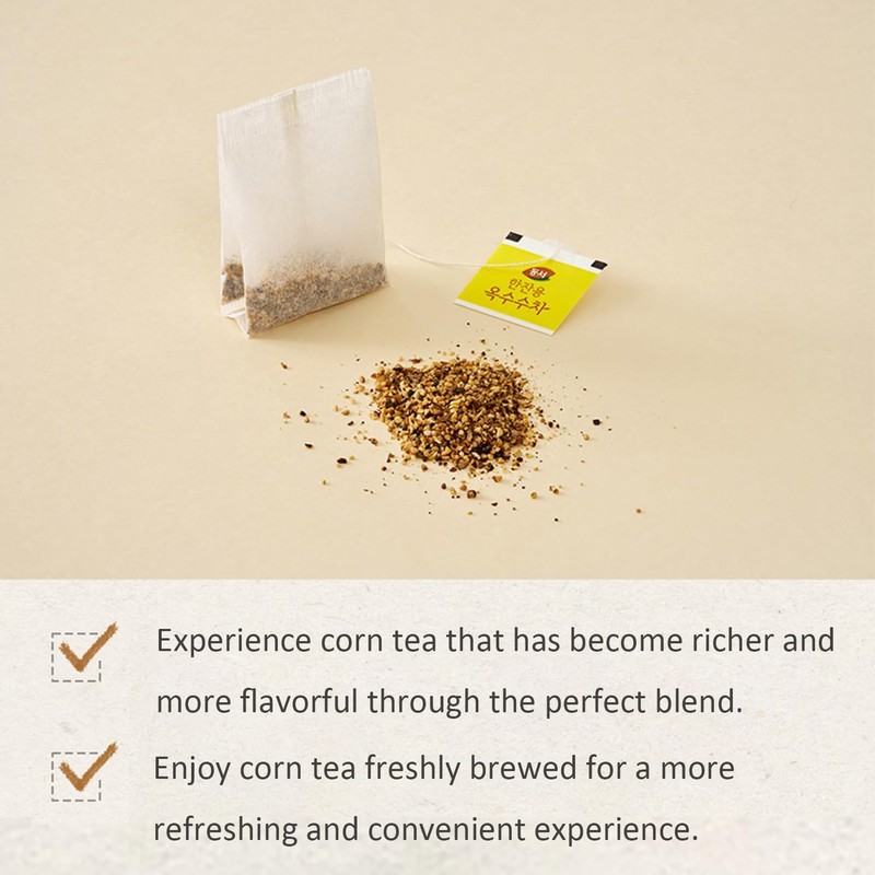 Korea Corn Tea, 1.5g x 20 bags (30g) Hot &