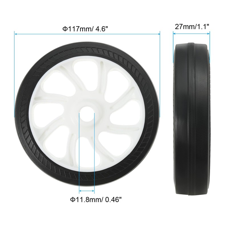 PATIKIL 5" Air Compressor Wheels, Universal Air Compressor Wheel Replacement