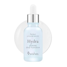 9 Wishes Hydra Ampoule II (1.01 fl oz)  Award-Winning Hydrating Serum for Face with Hyaluronic Acid, 55 Coconut Water, 72-Hour Long-Lasting Moisture, 