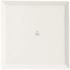 Fortessa Fortaluxe SuperWhite Vitrified China Dinnerware, Tavola 12-Inch Square Flat
