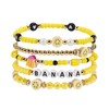 Briutn Banana Beaded Bracelet Yellow Bohemian Fruit Friendship Bracelets for