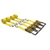 4 Pack 2" x15' Ratchet Strap Tie Down 5000LB J