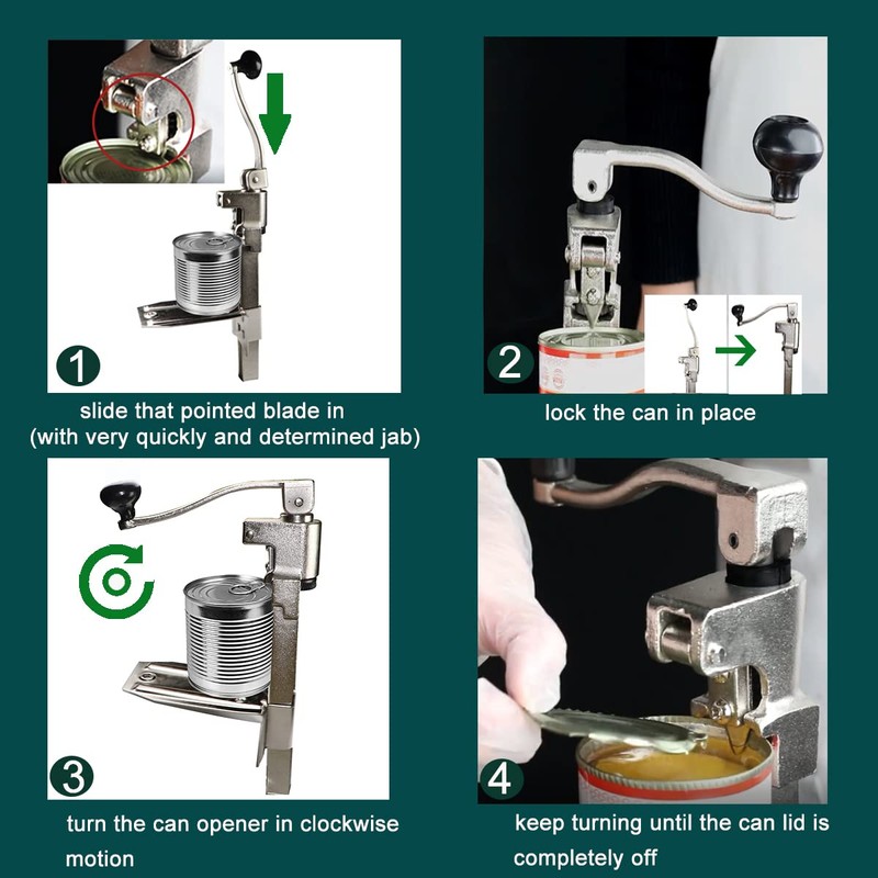 Commercial Can Opener Heavy Duty,Manual Table Industrial Can Opener for
